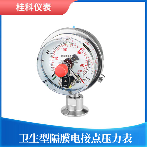 卫生型隔膜电接点压力表