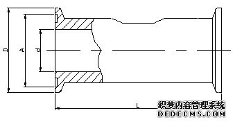 LWS卫生型液体涡轮流量计外形尺寸